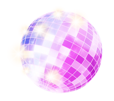 Disco koule - růžová