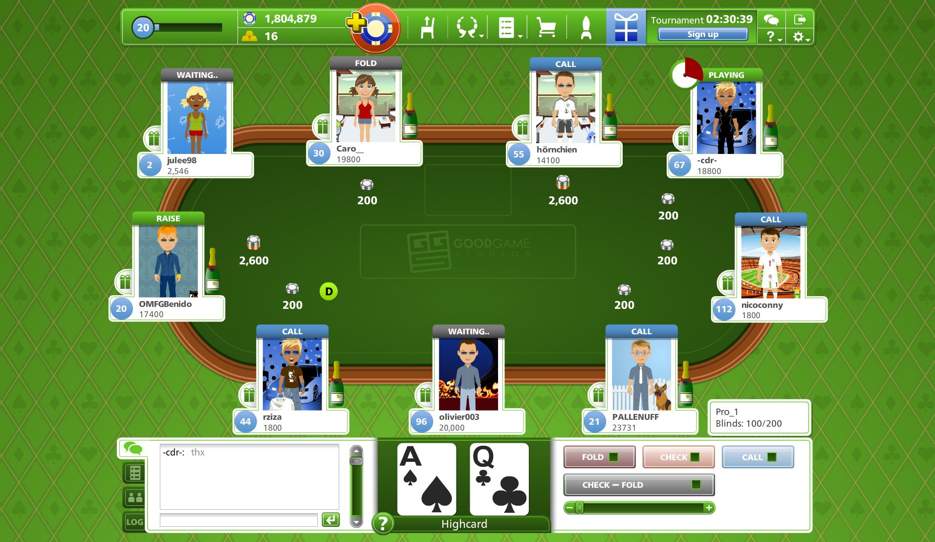 Goodgame Poker - Screenshot 1